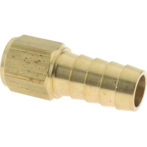 Barbed Hose Fitting: 1/4" x 1/2" ID Hose, Female Connector