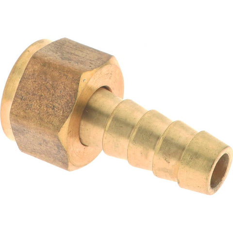 Barbed Hose Fitting: 3/8" x 3/8" ID Hose, Female Connector