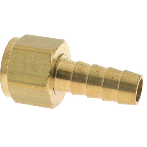 Barbed Hose Fitting: 3/8" x 3/8" ID Hose, Female Connector