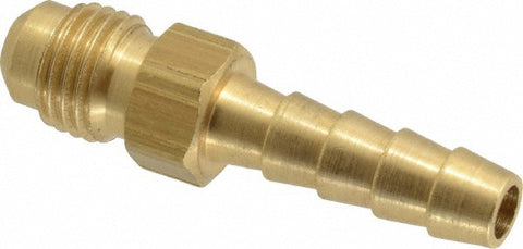 Barbed Hose Fitting: 7/16" x 1/4" ID Hose, Male Connector