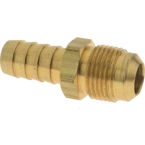 Barbed Hose Fitting: 3/4" x 1/2" ID Hose, Male Connector