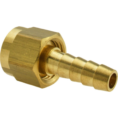 Barbed Hose Fitting: 5/8" x 5/16" ID Hose, Female Connector