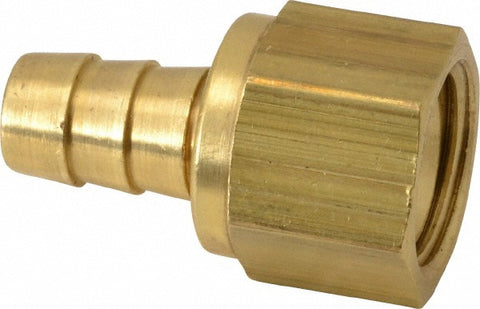 Barbed Hose Fitting: 5/8" x 3/8" ID Hose, Female Connector