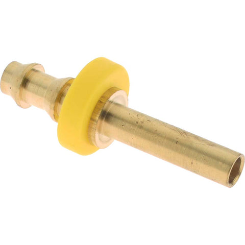Barbed Push-On Hose Rigid Tube Shank: Brass, 1/4" Barb