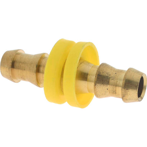 Barbed Push-On Hose Splicer: Brass, 3/8" Barb