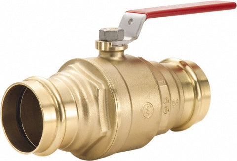 Full Port Manual Ball Valve: 1-1/2" Pipe, Full Port