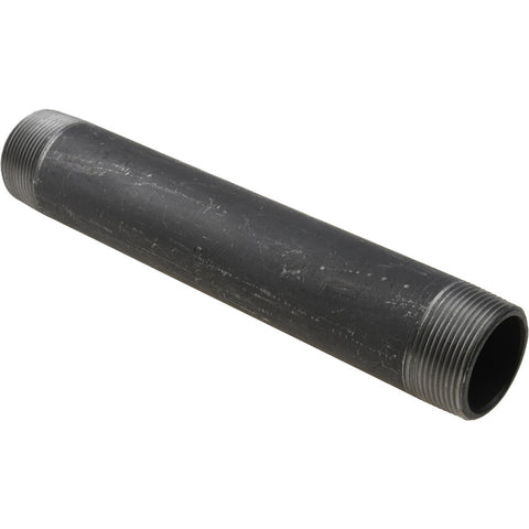 Black Pipe Nipple: 1-1/2" Dia x 10" Long, Schedule 80