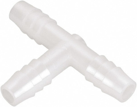 Barbed Tube Union Tee: Single Barb, 3/16" Barb