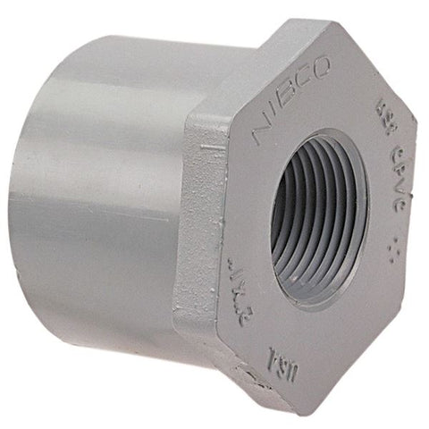 (Nibco Part#:  CB11895) 5118-3 - Flush Spigot x Thread Reducer Bushing Spg x FPT - Corzan CPVC Schedule 80