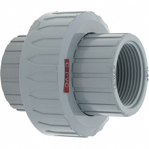1-1/4" CPVC Plastic Pipe Union with EPDM O-Ring