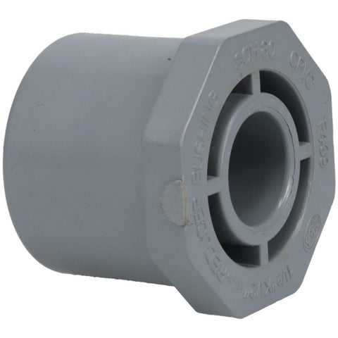 1-1/2 x 1/2" CPVC Plastic Pipe Bushing