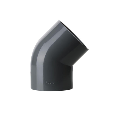 3/4" PVC Plastic Pipe 45&deg; Elbow
