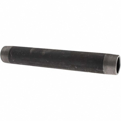 Black Pipe Nipple: 1-1/4" Dia x 11" Long, Schedule 80