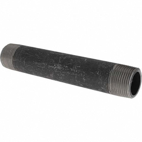 Black Pipe Nipple: 1" Dia x 7" Long, Schedule 80