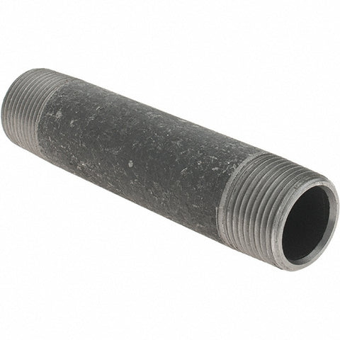 Black Pipe Nipple: 1" Dia x 5-1/2" Long, Schedule 80