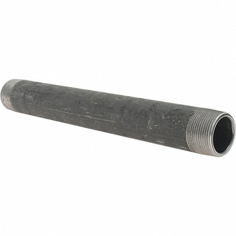 Black Pipe Nipple: 1-1/4" Dia x 13" Long, Schedule 80