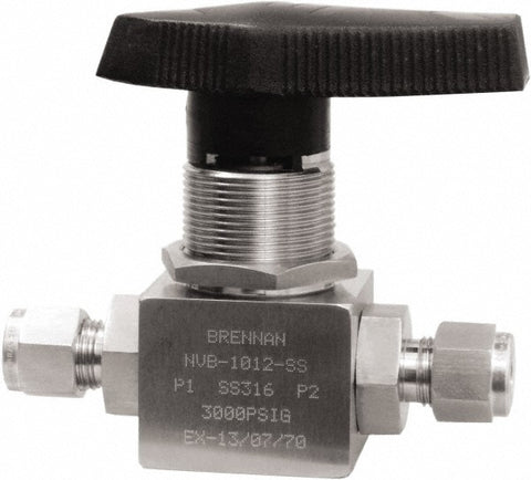 2-Way Manual Ball Valve: 3/8" Pipe
