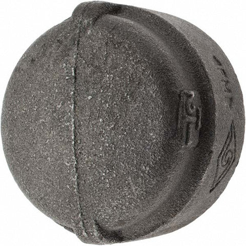 Black End Cap: 1-1/2", Threaded