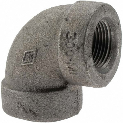 Black 90 deg Elbow: 3/4", Threaded