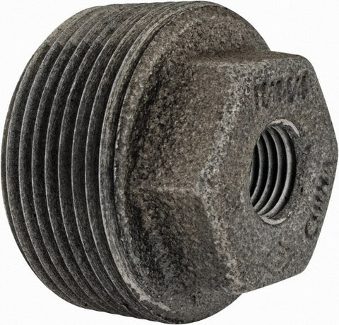 Black Bushing: 1-1/4 x 3/8", Threaded