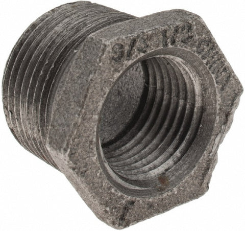 Black Bushing: 3/4 x 1/2", Threaded
