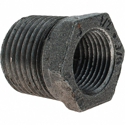 Black Bushing: 1/2 x 3/8", Threaded