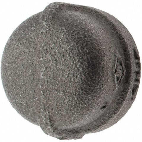 Black End Cap: 3/4", Threaded