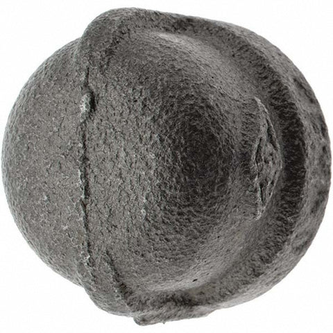 Black End Cap: 1/2", Threaded