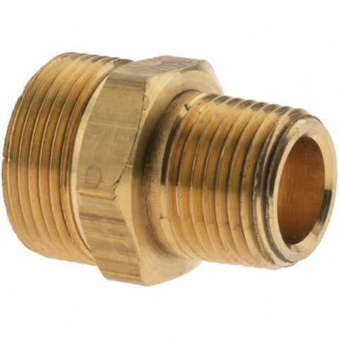 7/8-20 NPT, Brass Reusable Hose Male Fitting