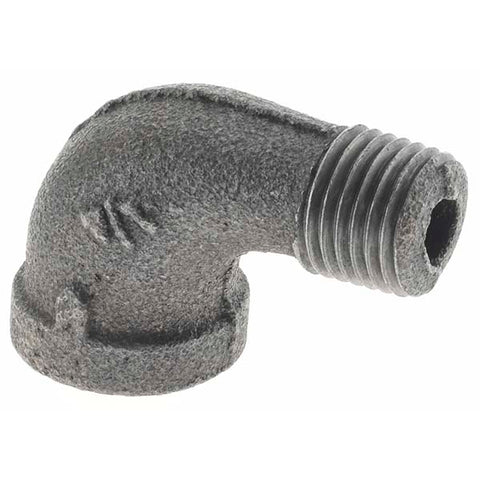 Black 90 deg Street Elbow: 1/4", Threaded