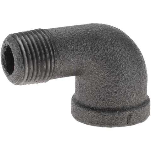 Black 90 deg Street Elbow: 3/8", Threaded