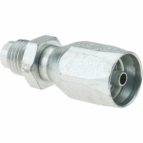7/16-20 Male SAE, Carbon Steel Reusable Hose Female Fitting