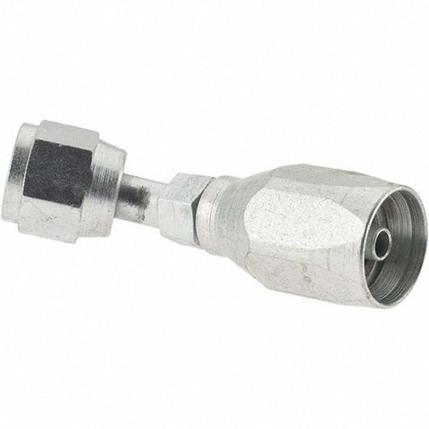 7/16-20 JIC, Carbon Steel Reusable Hose Female Swivel Fitting