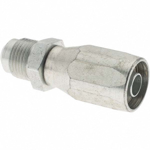 3/4-16 Male SAE, Carbon Steel Reusable Hose Male Fitting