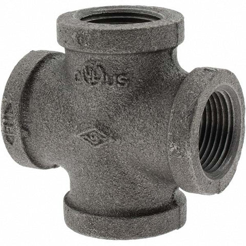 Black Cross: 3/4", Threaded