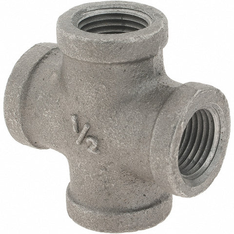 Black Cross: 1/2", Threaded