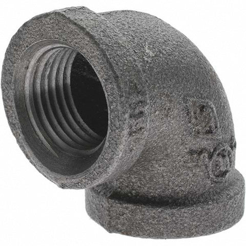 Black 90 deg Elbow: 1/2", Threaded