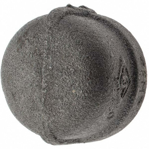 Black End Cap: 1", Threaded
