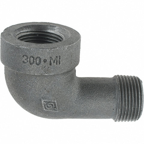 Black 90 deg Street Elbow: 3/4", Threaded