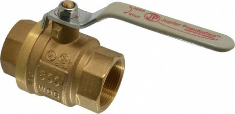2-Way Manual Ball Valve: 1-1/2" Pipe, Full Port