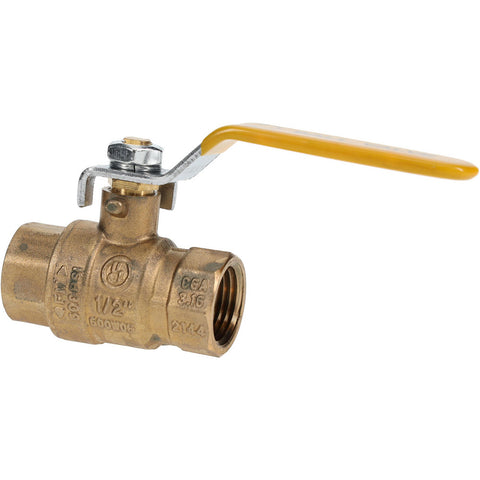 2-Way Manual Ball Valve: 1/2" Pipe, Full Port