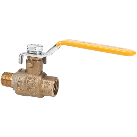 2-Way Manual Ball Valve: 1/4" Pipe, Full Port
