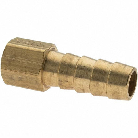 Barbed Hose Fitting: 1/8" x 3/8" ID Hose