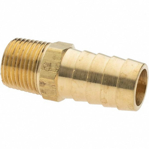 Barbed Hose Fitting: 3/8" x 5/8" ID Hose