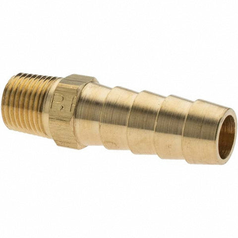 Barbed Hose Fitting: 1/8" x 3/8" ID Hose