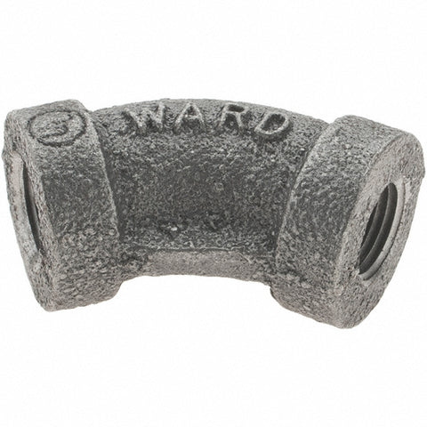 Black 45 deg Elbow: 1/8", Threaded