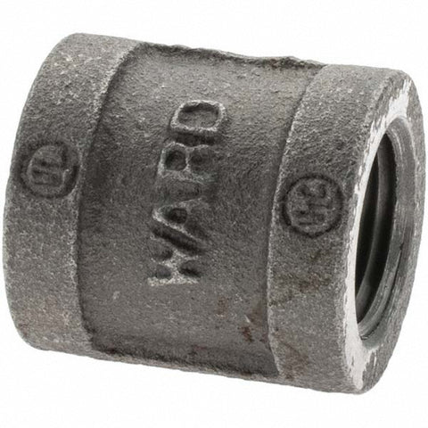 Black Coupling: 1/2", Threaded