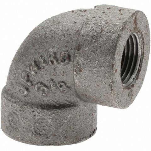 Black 90 deg Elbow: 3/8", Threaded