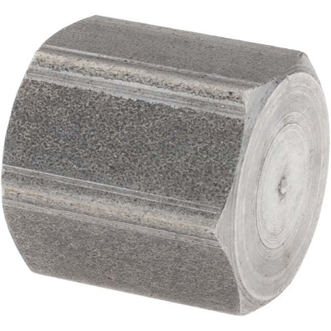 Black End Cap: 1/4", Threaded