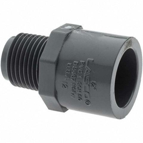 1/2" PVC Plastic Pipe Male Adapter